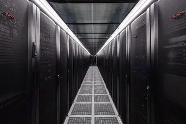 Salle serveurs d'un data center réhabilité